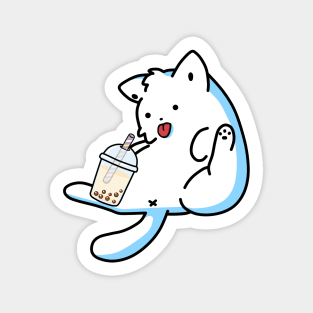 Lazy Boba Kitty! Sticker